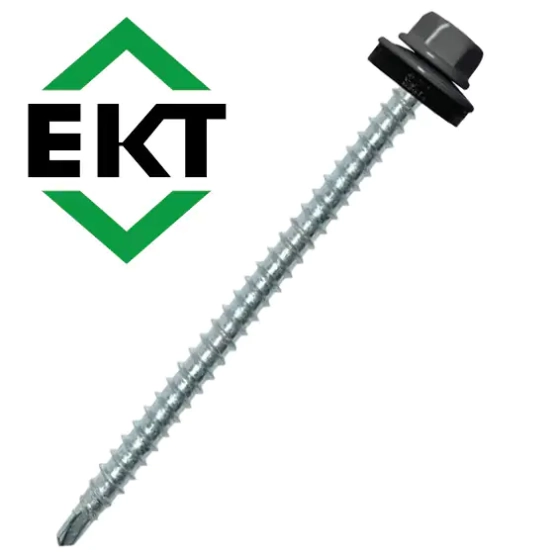 Саморез кровельный ЕКТ 4,8х70, RAL 7024 (30 шт), B009710