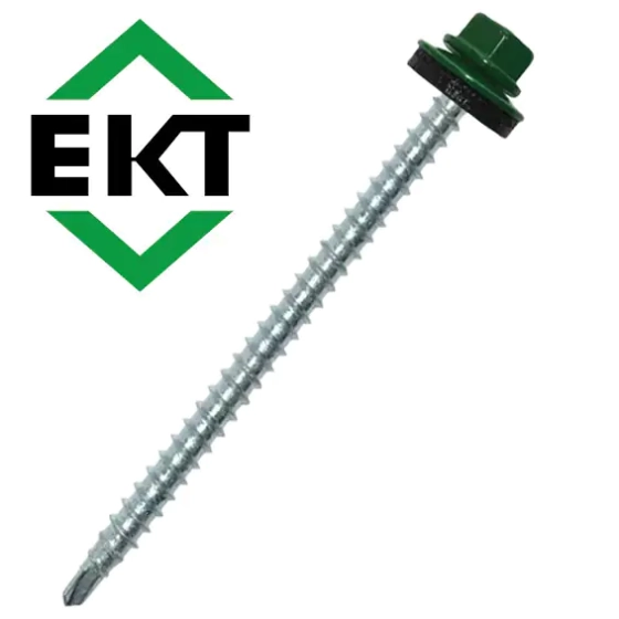 Саморез кровельный ЕКТ 4,8х70, RAL 6005 (30 шт), B009713