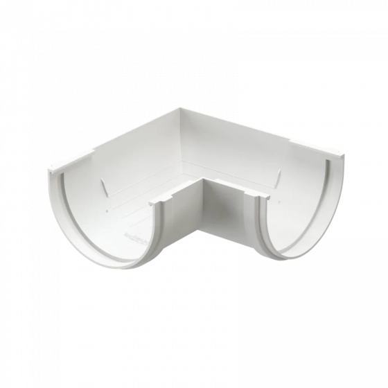 Угловой элемент 90º Docke PREMIUM RAL 9003 (пломбир)