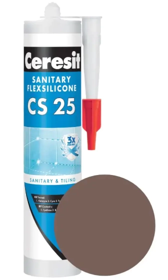 Герметик силиконовый Ceresit CS 25 №58 (шоколад) 280 мл
