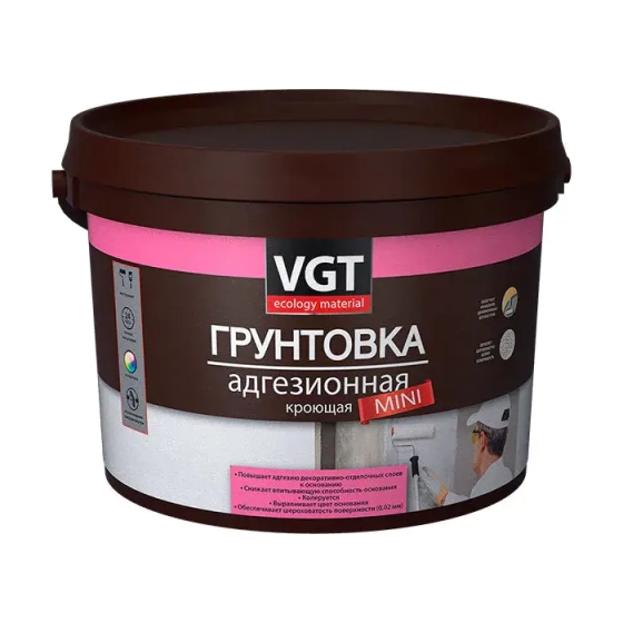Грунтовка VGT ВД-АК-0301 MINI адгезионная кроющая, 8 кг