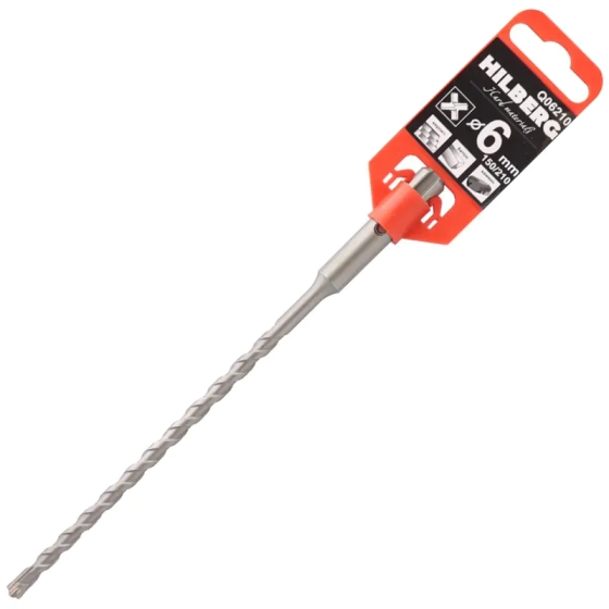 Сверло SDS-plus Quadro 6х150х210 мм Hilberg (Q06210)