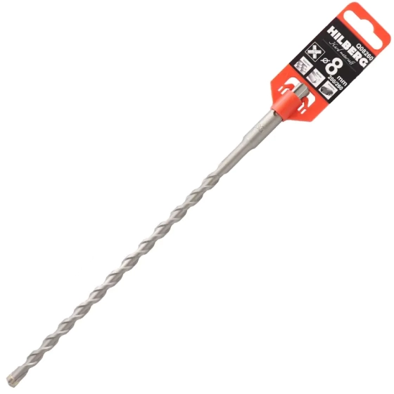 Сверло SDS-plus Quadro 8х200х260 мм Hilberg (Q08260)