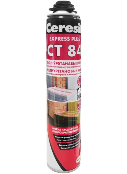 Клей-пена Ceresit CT-84 под пистолет, 850 мл