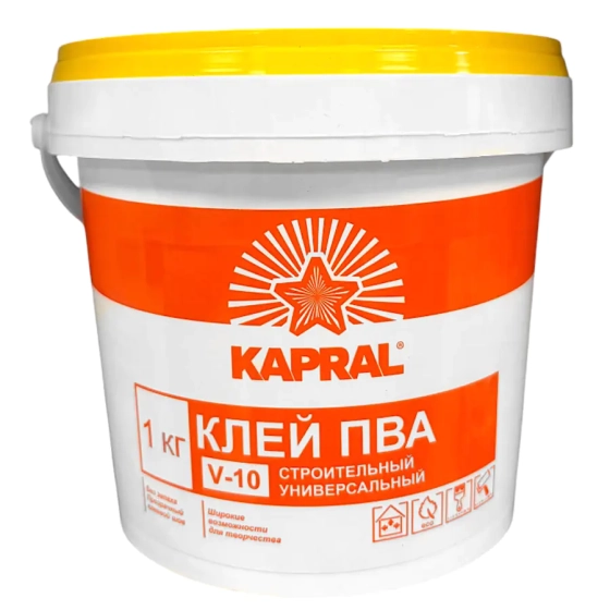 Клей ПВА Kapral V10, 1 кг