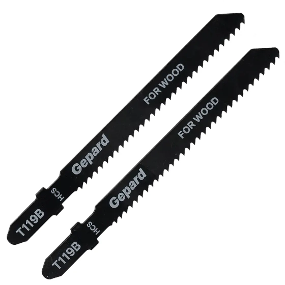Пилка для лобзика по дереву T119B Gepard GP0631-09 (2 шт)