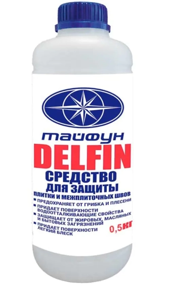 Средство для защиты межплиточных швов Тайфун Мастер DELFIN 0,5 кг