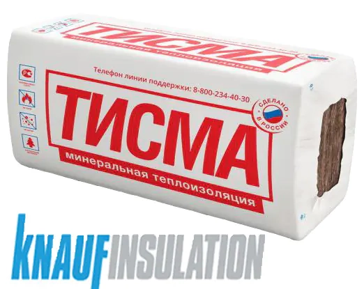 ТеплоЗвукоизоляция ТИСМА TS38MR Aquastatik 100 мм (в пачке 6,24 м²)