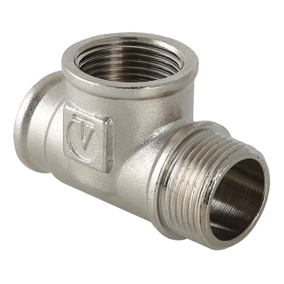 Тройник Valtec с переходом на нар. р. 1/2" НР-ВН-ВН