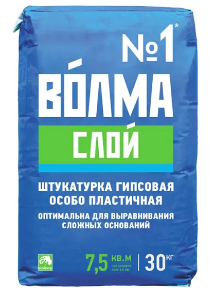 Штукатурка гипсовая Волма Слой, 30 кг