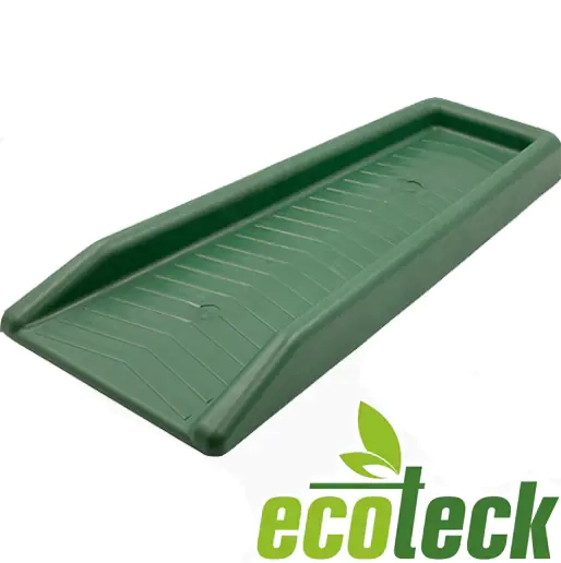 Желоб направляющий пластиковый 590х192/275х50 (зеленый) Ecoteck