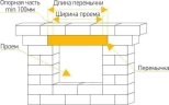 Перемычка железобетонная 1030х120х90 мм