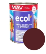 Эмаль Ecol ПФ-115 MAV (шоколадная) 1 л