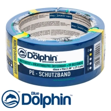Лента малярная ПВХ Blue Dolphin 48 мм х 50 м (голубая)