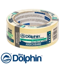 Лента малярная Blue Dolphin 48 мм х 50 м (желтая)