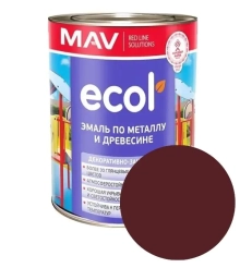 Эмаль Ecol ПФ-115 MAV (шоколадная) 1 л