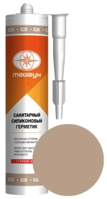 Герметик силиконовый Тайфун №020 (бежевый) 280 мл