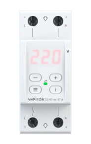 Реле напряжения Welrok D2-63 red