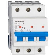 Автоматический выключатель SCHRACK AM 6kA 3P 25А тип С