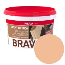 Шпатлевка готовая MAV Brava Profi-1 по дереву (орех) 0,7 кг