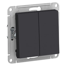 Выключатель двухклавишный Systeme Electric AtlasDesign ATN001051
