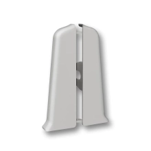Заглушка для плинтуса Идеал Деконика 70 мм (002, светло-серый)