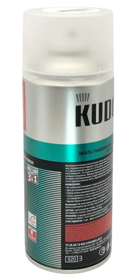 Грунт-эмаль по ржавчине KUDO RAL 9003 (белая) 520 мл KU-319003