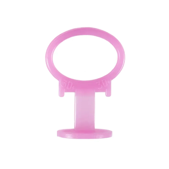 Зажим SLIM 1 мм 3D Krestiki СВП (розовый) 500 шт