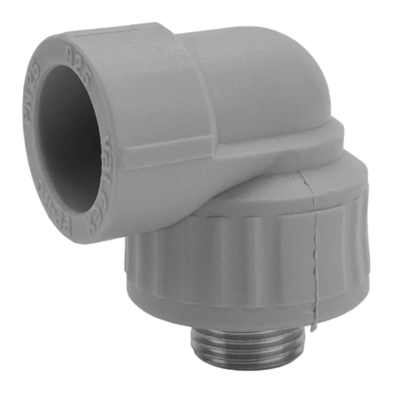 Угольник комбинированный с наружной резьбой 25х1/2" Valfex ПП