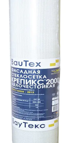 Стеклосетка фасадная БауТекс Крепикс 2000, 50 м²