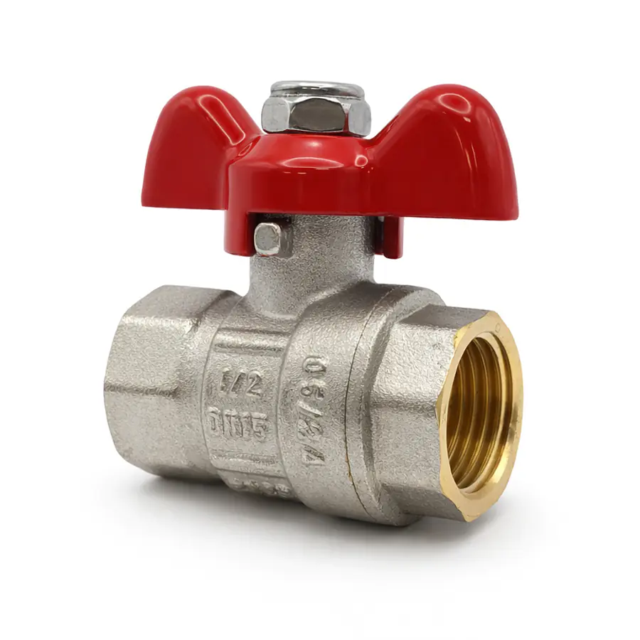 Кран шаровый полнопроходной металлический BВ 1/2" FWB63-F15-F15S