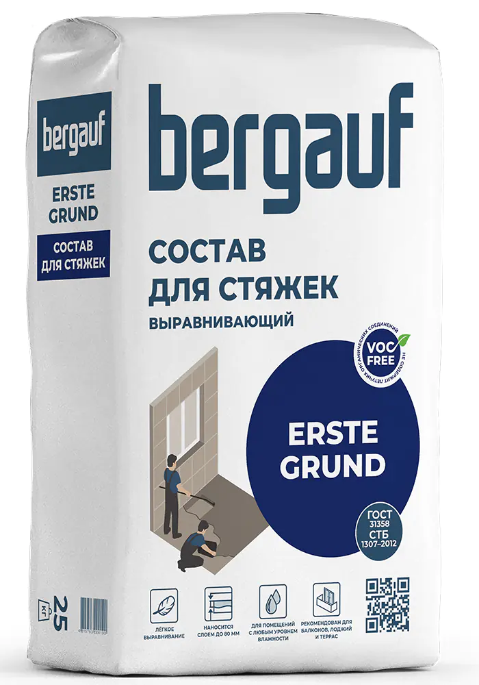 Стяжка Bergauf Erste Grund, 25 кг
