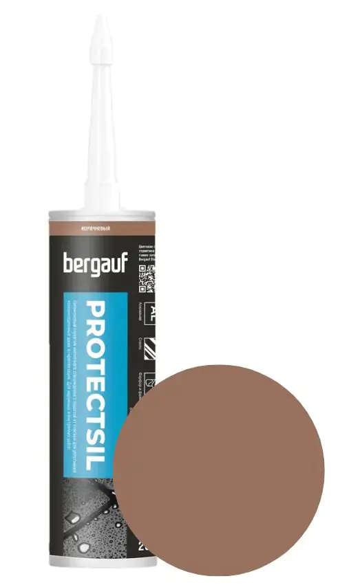 Герметик силиконовый Bergauf Protectsil (коричневый) 280 мл