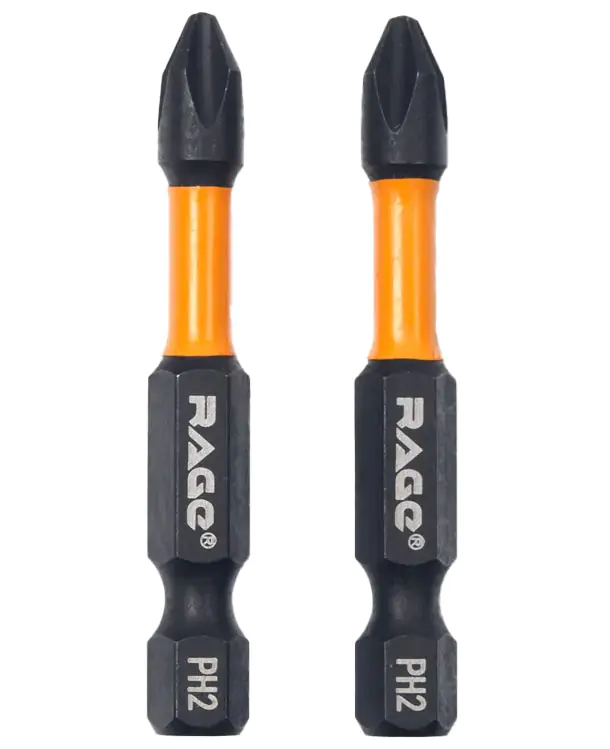 Бита ударная IMPACT PH2x50 мм RAGE by VIRA (554125) 2 шт