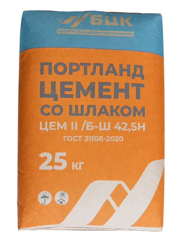Цемент М500 Д20 ЦЕМ II 42,5 Н 25 кг