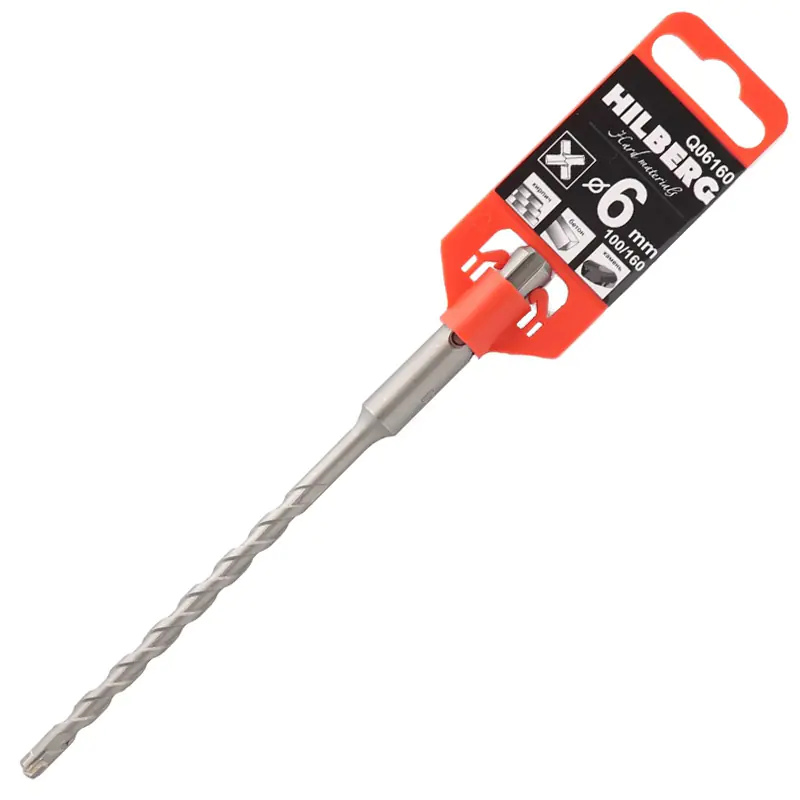 Сверло SDS-plus Quadro 6х100х160 мм Hilberg (Q06160)