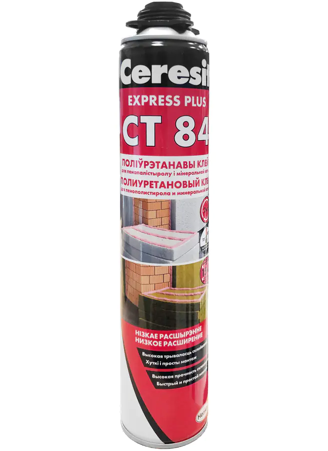 Клей-пена Ceresit CT-84 под пистолет, 850 мл