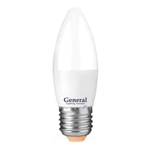 Светодиодная лампа Свеча General Lighting 8Вт Е27 4000К. Нейтр. белый свет (660185)