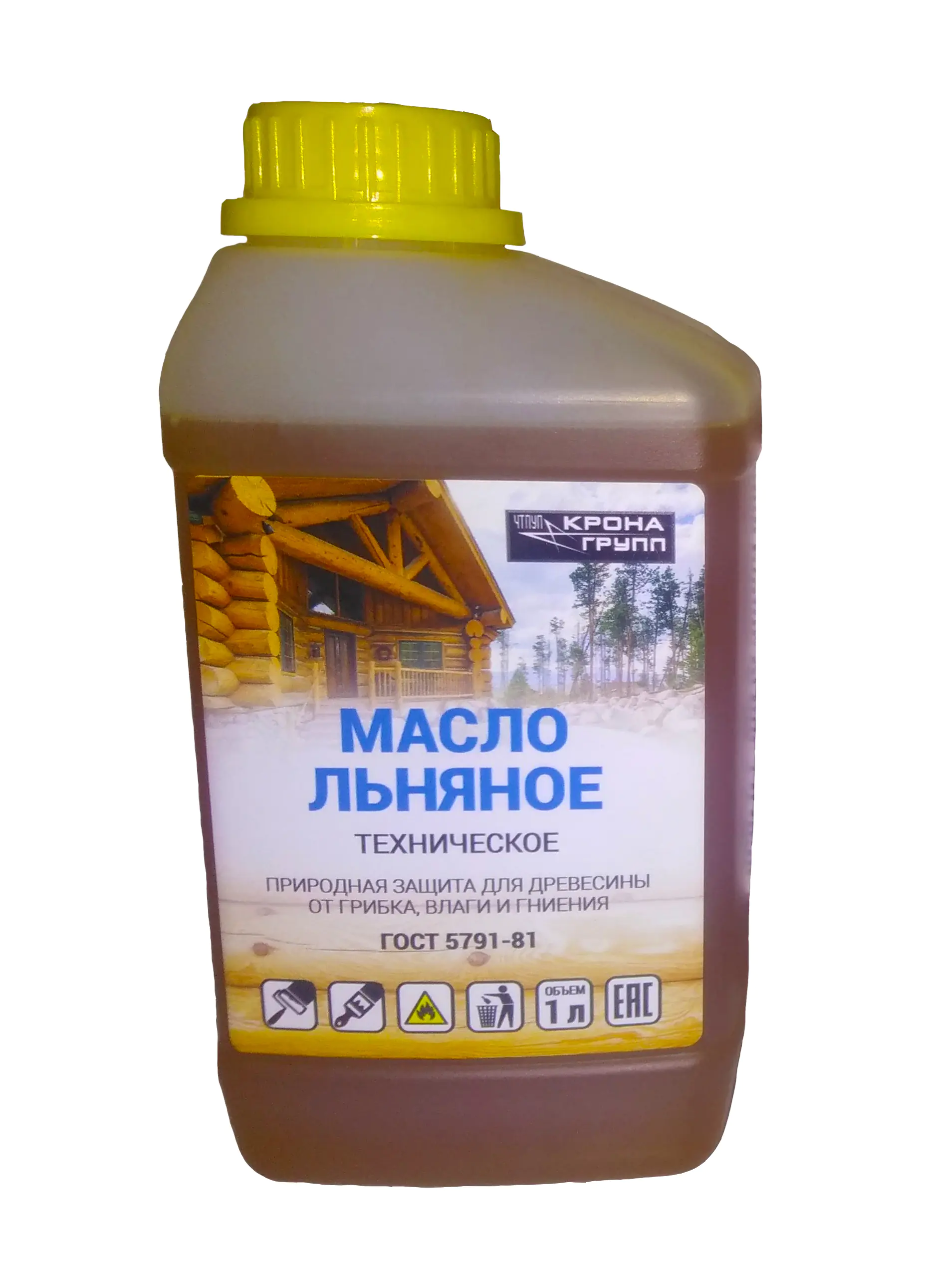 Льняное масло техническое, 1 л
