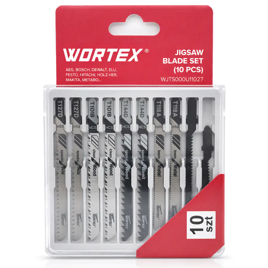 Набор пилок для лобзика Wortex 10 шт