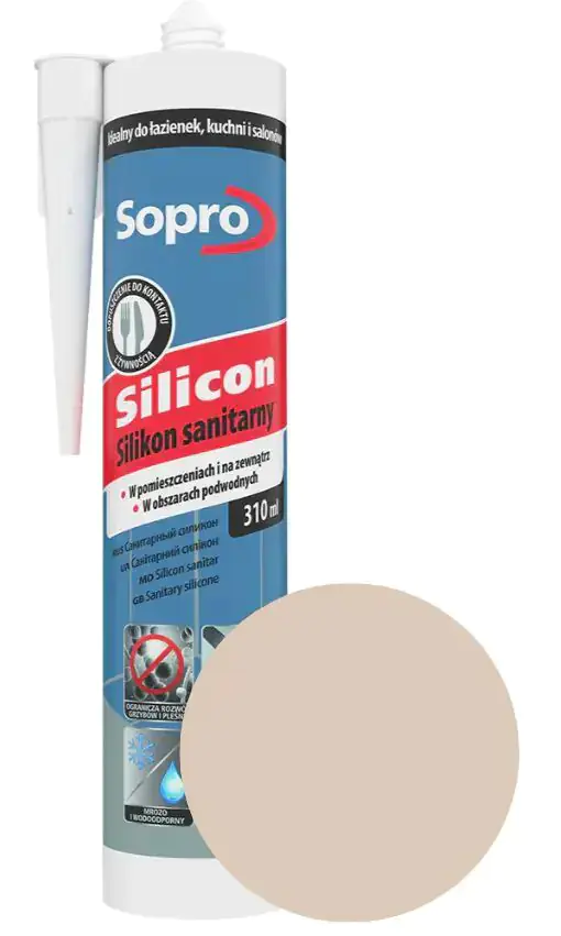 Герметик силиконовый Sopro 32 (бежевый) 310 мл