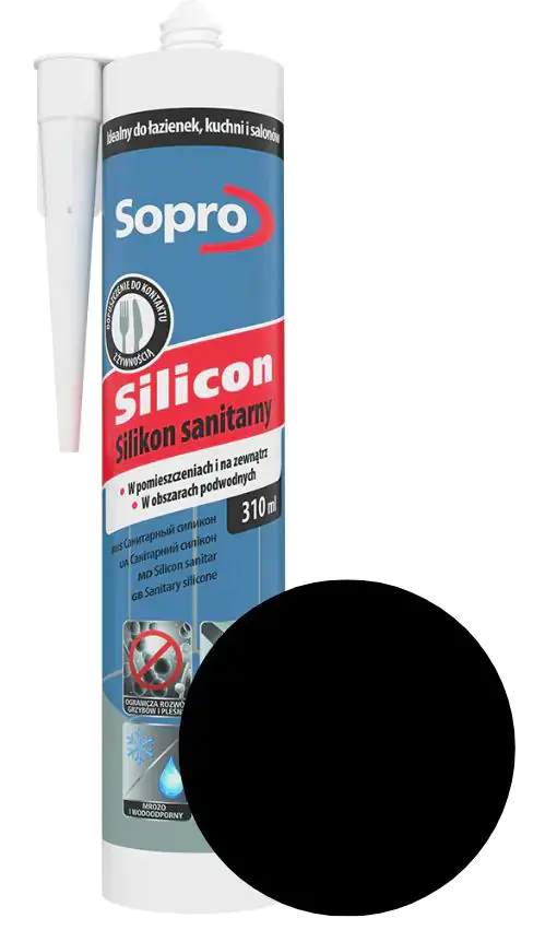 Герметик силиконовый Sopro 96 (глубоко черный) 310 мл