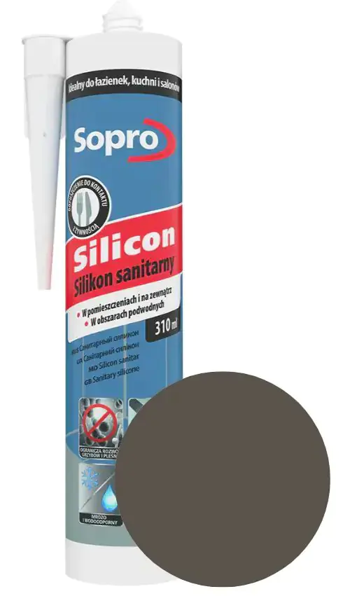Герметик силиконовый Sopro 62 (хебан) 310 мл