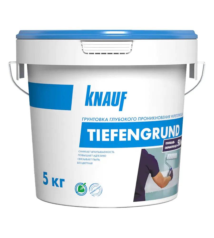 Грунтовка глубокого проникновения KNAUF TIEFENGRUND, 5 кг