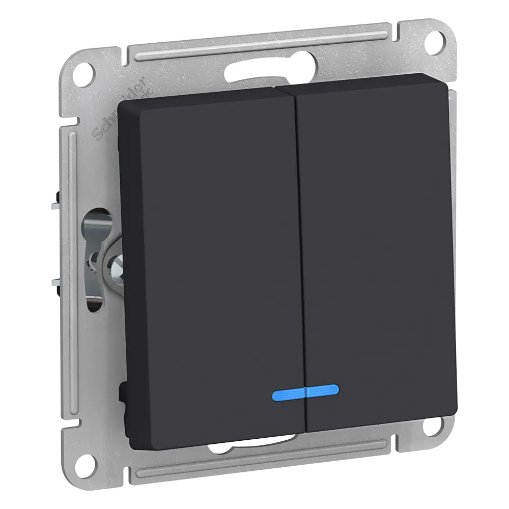 Выключатель 2-кл с подсветкой Systeme Electric AtlasDesign ATN001053